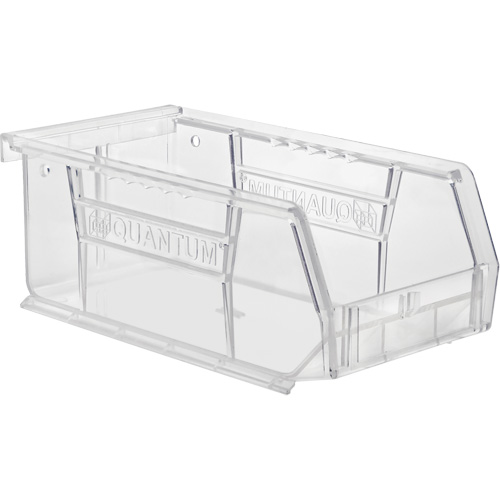 Crystal Clear Ultra Bins, 4-1/8" W x 3" H x 7-3/8" D, Clear Rideout Tool & Machine Inc.