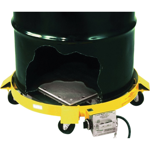 Socle chauffant &agrave; baril Rideout Tool & Machine Inc.