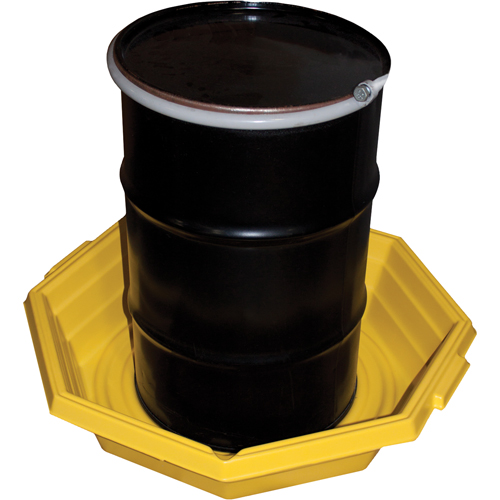 Drums-up Trays, 37.5" L x 37.5" W x 7.5" H, 20 US gal. Spill Capacity Rideout Tool & Machine Inc.