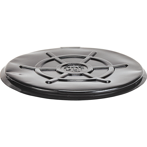 Protective Drum Lids, Closed Top, Fits: 55 US gal (45 imp. gal.), Black Rideout Tool & Machine Inc.