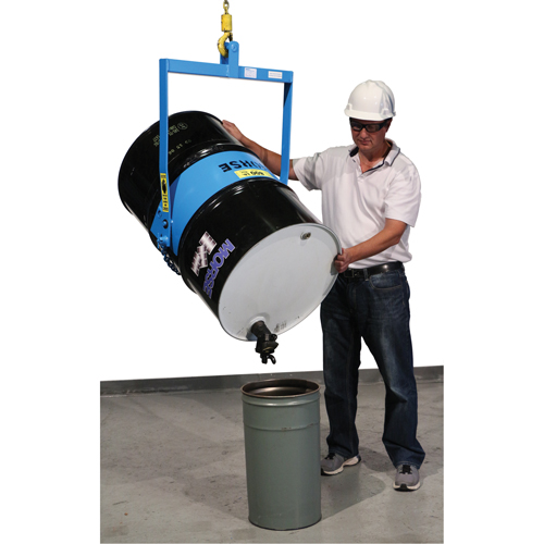 Drum Lifters - Manual Tilt, 55 US gal. (45 Imperial Gal.) Drum Size, 800 lbs./363 kg. Cap. Rideout Tool & Machine Inc.