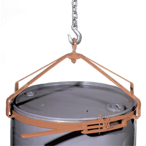 Manual Vertical Drum Lifter, 55 US gal. (45 Imperial Gal.), 700 lbs./317 kg. Cap. Rideout Tool & Machine Inc.