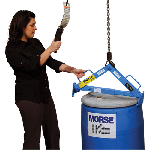 Leveur de baril, 30 - 85 gal. US (25 - 70 gal. imp.), Cap. 1000 lb/454 kg Rideout Tool & Machine Inc.