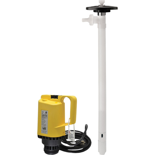 Electric Drum Pumps, PVDF, 42 GPM Rideout Tool & Machine Inc.