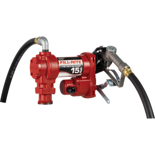 AC Utility Rotary Vane Pumps with Nozzle, 115 V, 15 GPM Rideout Tool & Machine Inc.