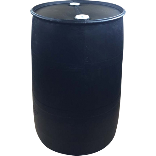 Polyethylene Drums, 55 US gal (45 imp. gal.), Closed Top, Black Rideout Tool & Machine Inc.