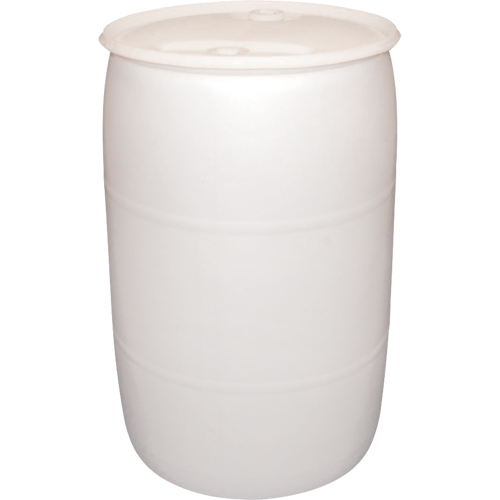 Polyethylene Drums, 55 US gal (45 imp. gal.), Closed Top, Natural Rideout Tool & Machine Inc.