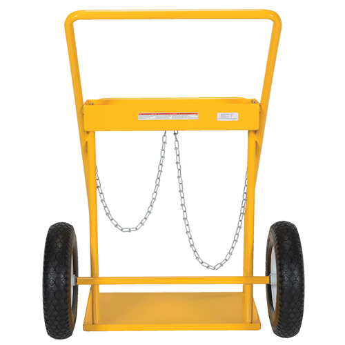 Gas Cylinder Cart, Rubber Wheels, 22" W x 14-1/8" L Base, 250 lbs. Rideout Tool & Machine Inc.