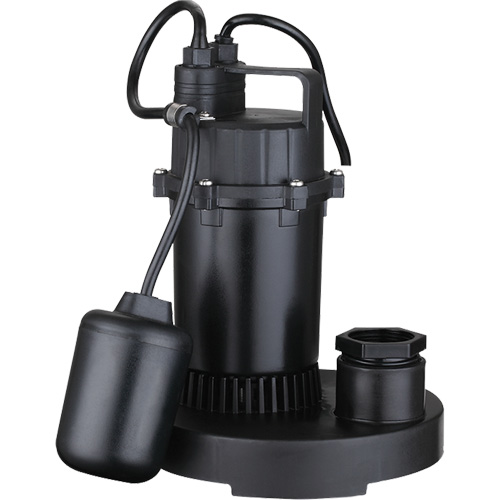 Pompe de puisard submersible thermoplastique, 2560 gal./h, 115 V, 4,6 A, 1/3 CV Rideout Tool & Machine Inc.