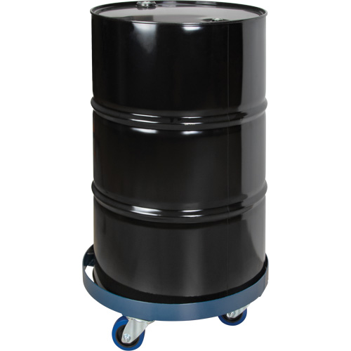 Drum Dolly, Steel, 1400 lbs. Capacity, 24" Diameter, Blue Elastic Casters Rideout Tool & Machine Inc.