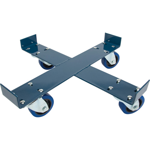 Chariot pour baril, Acier, Capacit&eacute;e 1400 lb, Diam&egrave;tre 24", Roue en &eacute;lastique bleu Rideout Tool & Machine Inc.