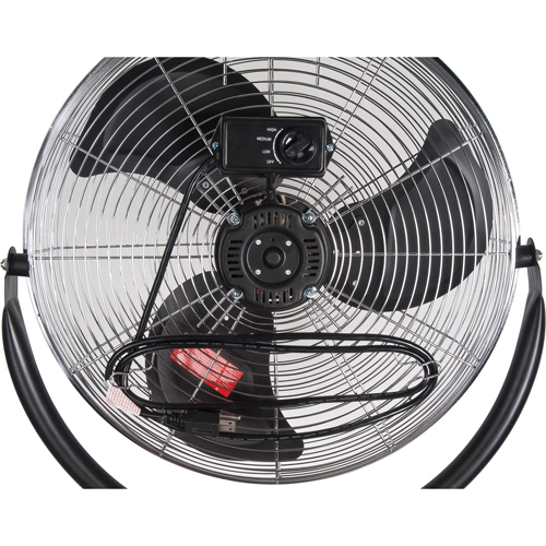 High-Velocity Pedestal Fan, Commercial, 3 Speed, 20" Diameter Rideout Tool & Machine Inc.