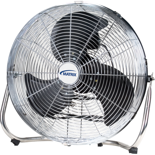 Ventilateur sur pied haute vitesse, Commercial, 3 vitesses, Diam&egrave;tre de 18" Rideout Tool & Machine Inc.