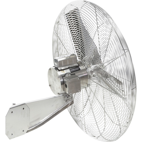 Stainless Steel Food Service Washdown Air Circulating Fans, Industrial, 30" Dia., 1 Speeds Rideout Tool & Machine Inc.