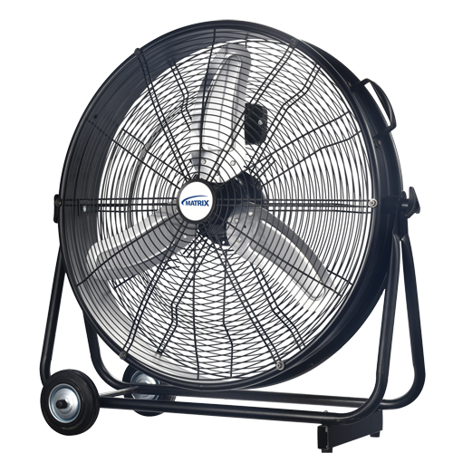Light Industrial Direct-Drive Slim Drum Fan, Industrial, 3 Speed, 24" Diameter Rideout Tool & Machine Inc.