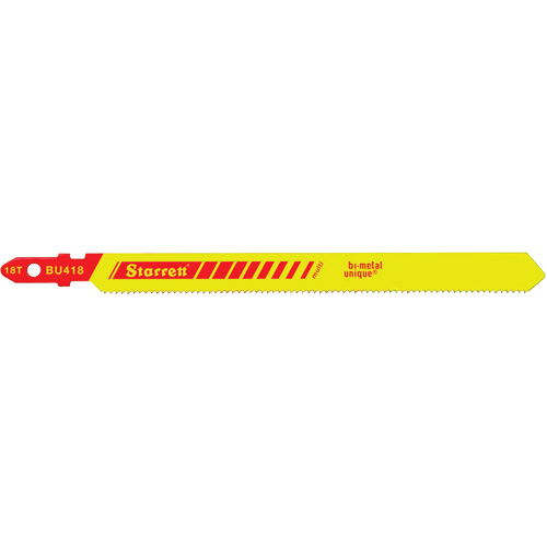 Unified Shank&reg; Jig Saw Blades, Bi-Metal, 4" L, 18 TPI Rideout Tool & Machine Inc.