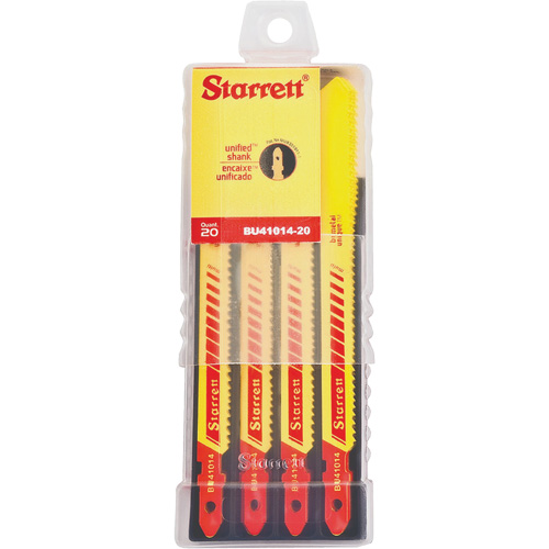 Unified Shank&reg; Jig Saw Blades, Bi-Metal, 4" L, 10-14 TPI Rideout Tool & Machine Inc.