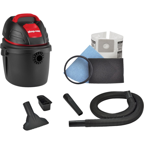 Aspirateur portable pour atelier, Secs-humides, 2,5 CV, 2,5 gal. US (9,5 litres) Rideout Tool & Machine Inc.