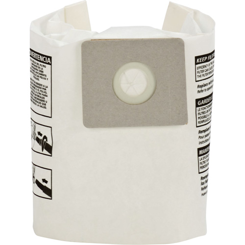 Sacs filtrants pour d&eacute;bris secs jetables de type A, 1 - 1,5 gal. US Rideout Tool & Machine Inc.