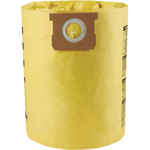 Sacs filtrants pour d&eacute;bris secs jetables &agrave; haute efficacit&eacute; de type I, 10 - 14 gal. US Rideout Tool & Machine Inc.
