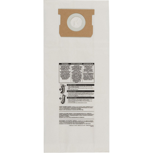 Type O Hang Up/Bulldog Vacuum Paper Bags, 5 US gal. Rideout Tool & Machine Inc.