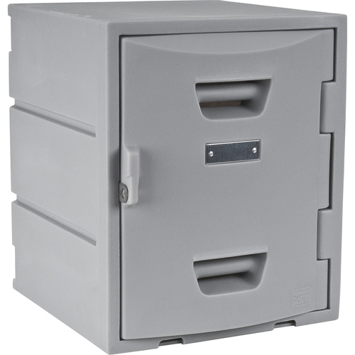 Locker, 15" x 15" x 18", Grey, Assembled Rideout Tool & Machine Inc.