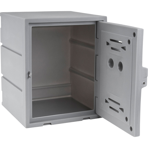 Locker, 15" x 15" x 18", Grey, Assembled Rideout Tool & Machine Inc.