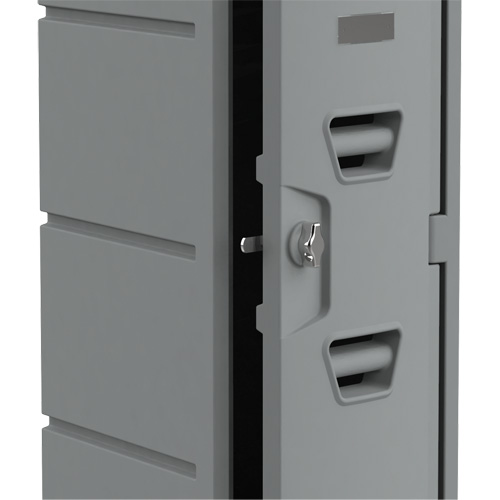 Locker, 12" x 15" x 47", Grey, Assembled Rideout Tool & Machine Inc.