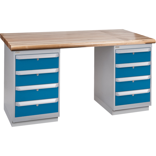Heavy-Duty Workbench, Dual Drawers, 1500 lbs. Cap., 72" W x 30" D, 34" H Rideout Tool & Machine Inc.