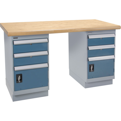 Heavy-Duty Workbench, Dual Drawers, 1500 lbs. Cap., 72" W x 36" D, 34" H Rideout Tool & Machine Inc.