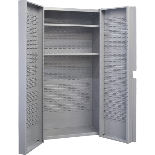 Deep Door Combination Cabinet, 38" W x 24" D x 72" H, Grey Rideout Tool & Machine Inc.