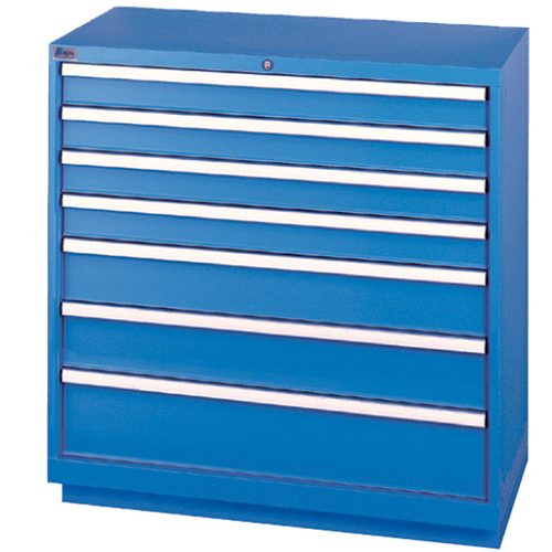 Armoires de rangement avec tiroirs, 7 tiroirs, 40-1/4" la x 22-1/2" p x 41-3/4" h, Bleu brillant Rideout Tool & Machine Inc.