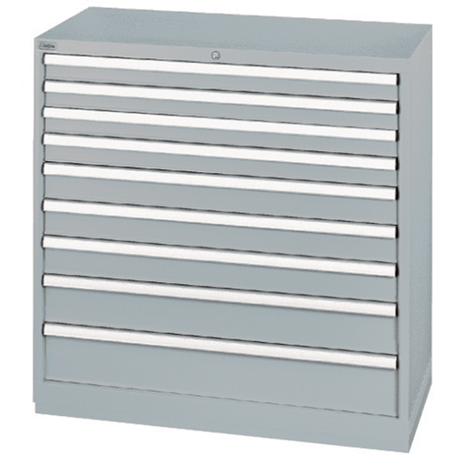 Armoires de rangement avec tiroirs, 9 tiroirs, 40-1/4" la x 22-1/2" p x 41-3/4" h, Gris Rideout Tool & Machine Inc.