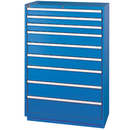 Armoires de rangement avec tiroirs, 9 tiroirs, 40-1/4" la x 22-1/2" p x 59-1/2" h, Bleu brillant Rideout Tool & Machine Inc.