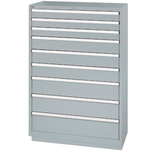Armoires de rangement avec tiroirs, 9 tiroirs, 40-1/4" la x 22-1/2" p x 59-1/2" h, Gris Rideout Tool & Machine Inc.