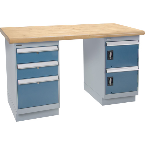 Heavy-Duty Workbench, Door & Drawers, 1500 lbs. Cap., 72" W x 36" D, 34" H Rideout Tool & Machine Inc.