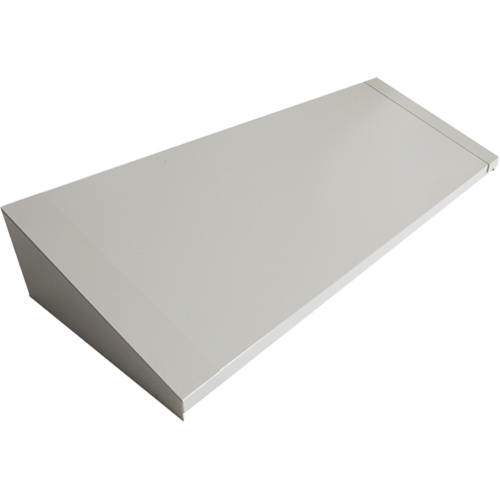 All-Welded Concorde - Heavy-Duty Lockers Sloping Top, 4 Bank, 18" D x 48" W x 6" H, Grey, Steel Rideout Tool & Machine Inc.