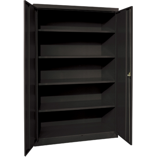 Armoires de rangement Hi-Boy profondes, Acier, 4 Tablettes, 72" h x 36" la x 24" P, Noir Rideout Tool & Machine Inc.