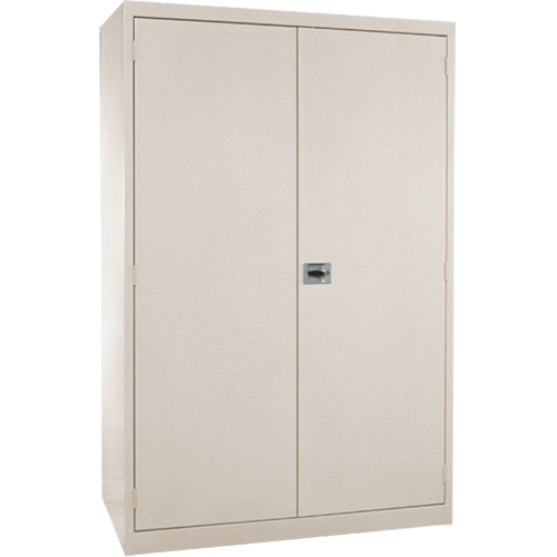 Armoires de rangement Hi-Boy profondes, Acier, 4 Tablettes, 72" h x 36" la x 24" P, Beige Rideout Tool & Machine Inc.
