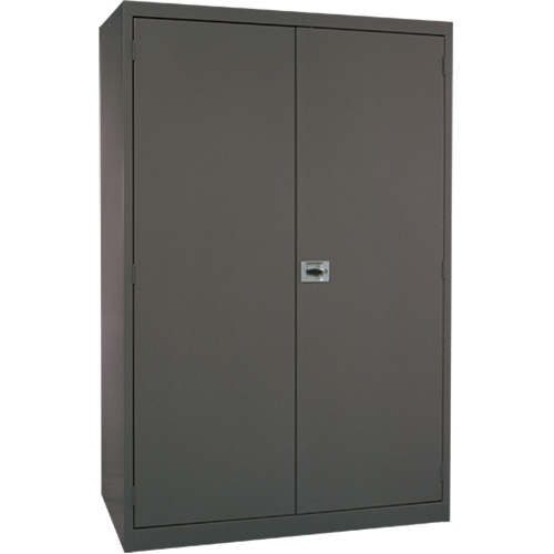 Armoires de rangement Hi-Boy profondes, Acier, 4 Tablettes, 72" h x 36" la x 24" P, Charbon Rideout Tool & Machine Inc.