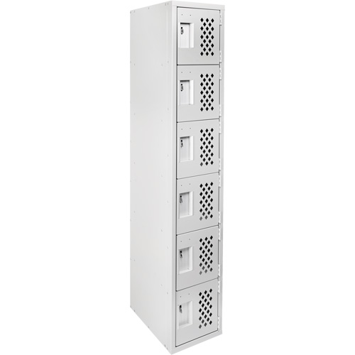 Clean Line Lockerettes, 6 -tier, 18" x 72" x 12", Steel Rideout Tool & Machine Inc.