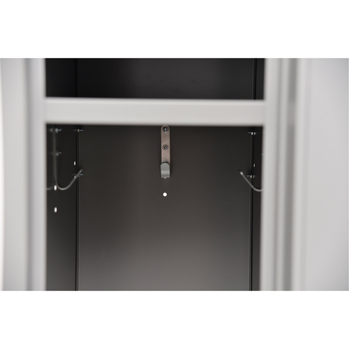 Lockers, 2 -tier, 12" x 18" x 72", Steel, Grey, Rivet (Assembled) Rideout Tool & Machine Inc.