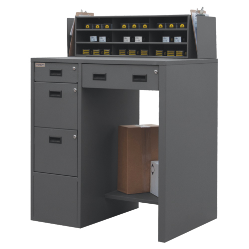 Bureau d'atelier, 39" la x 29" p x 53" h, Gris Rideout Tool & Machine Inc.