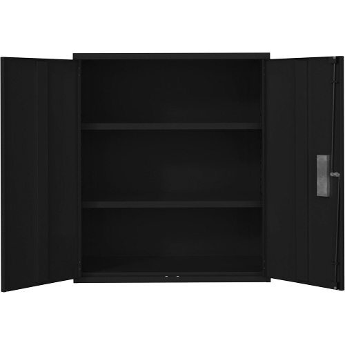Lo-Boy Storage Cabinet, Steel, 2 Shelves, 42" H x 36" W x 18" D, Black Rideout Tool & Machine Inc.