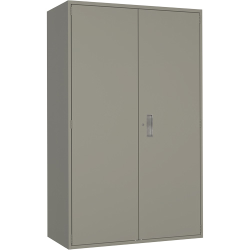 Armoire de rangement Hi-Boy tr&egrave;s large, Acier, 4 Tablettes, 72" h x 48" la x 24" P, Gris Rideout Tool & Machine Inc.