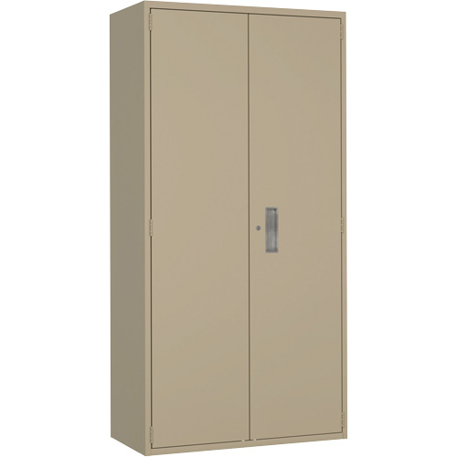 Armoire de rangements combin&eacute;s, Acier, 6 Tablettes, 72" h x 36" la x 18" P, Beige Rideout Tool & Machine Inc.