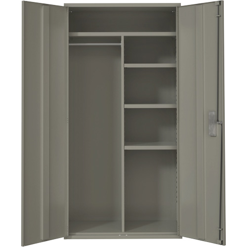 Armoire de rangements combin&eacute;s, Acier, 6 Tablettes, 72" h x 36" la x 18" P, Gris Rideout Tool & Machine Inc.