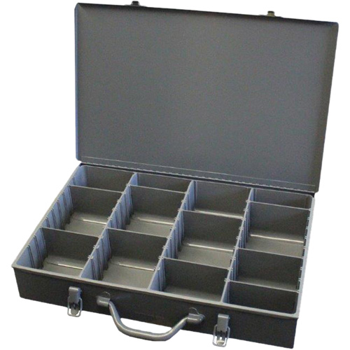 Compartment Steel Scoop Boxes, 17.875" W x 12" D x 3" H, 13 Compartments Rideout Tool & Machine Inc.