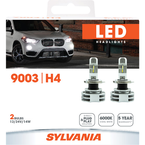 9003 Headlight Bulb, LED, 12 W/14 W/24 W, White Rideout Tool & Machine Inc.