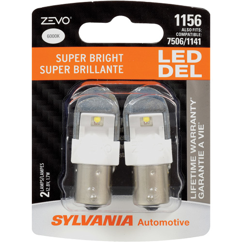 1156 Mini-ampoule automobile Zevo, DEL, 1,7 W, Blanc Rideout Tool & Machine Inc.
